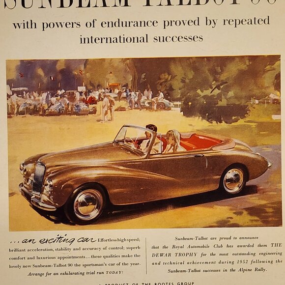 Sunbeam Talbot Advertisement / Country Life Coronation Issue Cover 1953 - Picture 3 of 7